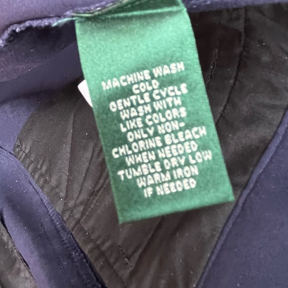 Lauren Ralph Lauren Vintage, Full Button, Knee Length, Straight Skirt, Navy | 8 - Picture 13 of 13